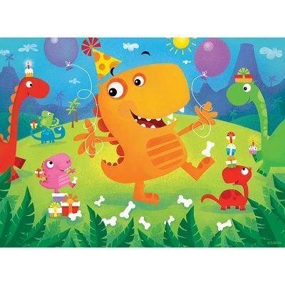 MasterPieces Lil Puzzler 24 Piece Jigsaw Puzzle for Kids - Dino Party - 19"x14" 2 MasterPieces Lil Puzzler 24 Piece Jigsaw Puzzle for Kids - Dino Party - 19"x14" - Image 2