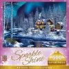 MasterPieces 500 Piece Glitter Christmas Jigsaw Puzzle - Northern Lights - 15"x21"