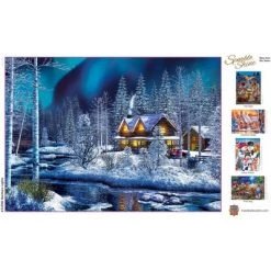 MasterPieces 500 Piece Glitter Christmas Jigsaw Puzzle - Northern Lights - 15"x21" -Puzzles Sales 2022 unnamed file 5161