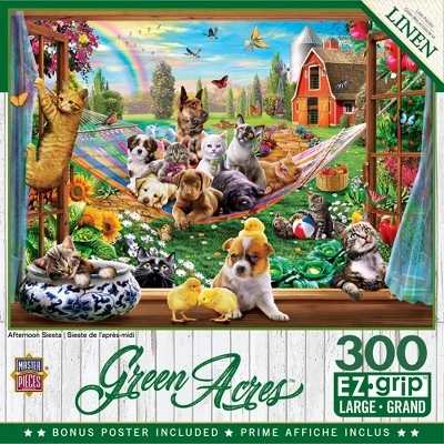 MasterPieces 300 Piece EZ Grip Jigsaw Puzzle - Afternoon Siesta - 18"x24" 1 MasterPieces 300 Piece EZ Grip Jigsaw Puzzle - Afternoon Siesta - 18"x24"