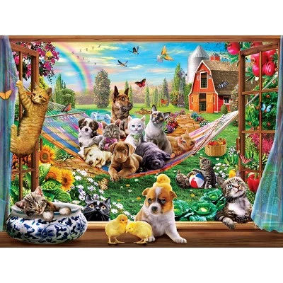 MasterPieces 300 Piece EZ Grip Jigsaw Puzzle - Afternoon Siesta - 18"x24" 2 MasterPieces 300 Piece EZ Grip Jigsaw Puzzle - Afternoon Siesta - 18"x24" - Image 2