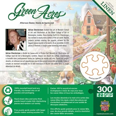 MasterPieces 300 Piece EZ Grip Jigsaw Puzzle - Afternoon Siesta - 18"x24" 3 MasterPieces 300 Piece EZ Grip Jigsaw Puzzle - Afternoon Siesta - 18"x24" - Image 3