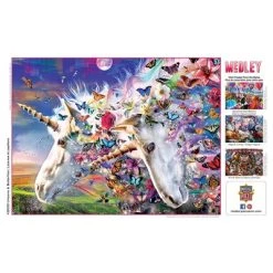 MasterPieces 300 Piece EZ Grip Jigsaw Puzzle - Unicorns & Butterflies - 18"x24" -Puzzles Sales 2022 unnamed file 5172