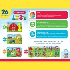 MasterPieces Educational 26 Piece Jigsaw Puzzles for Kids - 123 on the Farm 4-Pack of Puzzles - 22.5"x8" 7 MasterPieces Educational 26 Piece Jigsaw Puzzles for Kids - 123 on the Farm 4-Pack of Puzzles - 22.5"x8" -Puzzles Sales 2022 unnamed file 5177