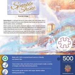 MasterPieces 500 Piece Glitter Christmas Jigsaw Puzzle - Snowman Cottage - 15"x21" 7 MasterPieces 500 Piece Glitter Christmas Jigsaw Puzzle - Snowman Cottage - 15"x21" -Puzzles Sales 2022 unnamed file 5182