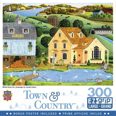 MasterPieces 300 Piece EZ Grip Jigsaw Puzzle - The White Duck Inn - 18"x24" 1 MasterPieces 300 Piece EZ Grip Jigsaw Puzzle - The White Duck Inn - 18"x24"