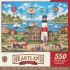 MasterPieces 550 Piece Jigsaw Puzzle For Adults, Family, Or Kids - Ballons Over The Bay - 18"x24"