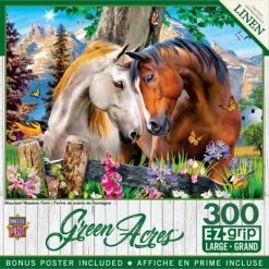 MasterPieces 300 Piece EZ Grip Jigsaw Puzzle - Mountain Meadow Farm - 18"x24"