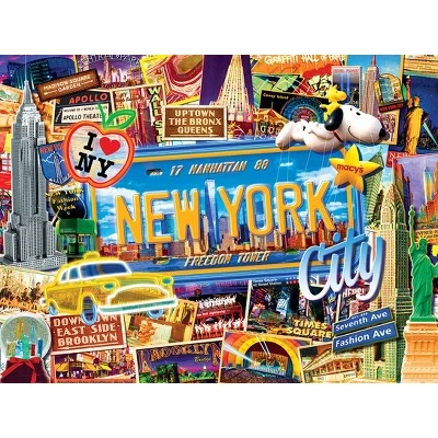 MasterPieces 550 Piece Jigsaw Puzzle For Adults, Family, Or Kids - Greetings From New York - 18"x24" 2 MasterPieces 550 Piece Jigsaw Puzzle For Adults, Family, Or Kids - Greetings From New York - 18"x24" - Image 2