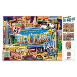 MasterPieces 550 Piece Jigsaw Puzzle For Adults, Family, Or Kids - Greetings From New York - 18"x24" 8 MasterPieces 550 Piece Jigsaw Puzzle For Adults, Family, Or Kids - Greetings From New York - 18"x24" -Puzzles Sales 2022 unnamed file 5231
