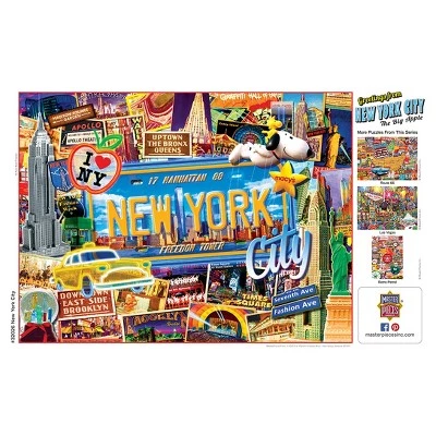 MasterPieces 550 Piece Jigsaw Puzzle For Adults, Family, Or Kids - Greetings From New York - 18"x24" 4 MasterPieces 550 Piece Jigsaw Puzzle For Adults, Family, Or Kids - Greetings From New York - 18"x24" - Image 4