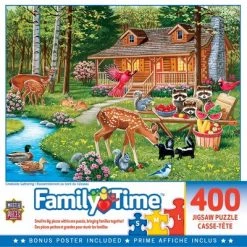 MasterPieces 400 Piece Jigsaw Puzzle For Adults, Family, Or Kids - Creekside Gathering - 18"x24"