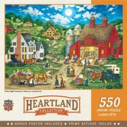 MasterPieces 550 Piece Jigsaw Puzzle For Adults, Family, Or Kids - Friday Night Hoe Down - 18"x24"