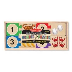 Melissa & Doug Melissa & Doug Self-Correcting Wooden Number Puzzles With Storage Box 40pc -Puzzles Sales 2022 unnamed file 5376