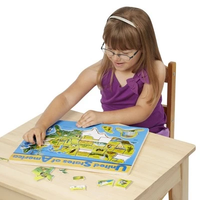 Melissa & Doug Melissa & Doug USA Map Kids' Wooden Puzzle - 45pc 2 Melissa & Doug Melissa & Doug USA Map Kids' Wooden Puzzle - 45pc - Image 2