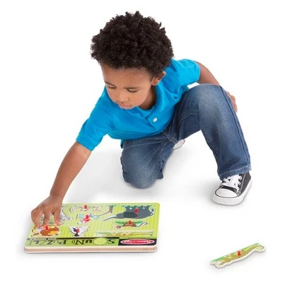 Melissa & Doug Melissa And Doug Zoo Animals Wooden Peg Sound Puzzle 8pc 1 Melissa & Doug Melissa And Doug Zoo Animals Wooden Peg Sound Puzzle 8pc