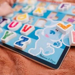 Blue's Clues & You! Melissa & Doug Blues Clues & You! Wooden Chunky Puzzle 26pc - Alphabet -Puzzles Sales 2022 unnamed file 54