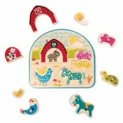 B. toys Wooden Puzzle 35pc Set - Peg Puzzles -Puzzles Sales 2022 unnamed file 5403