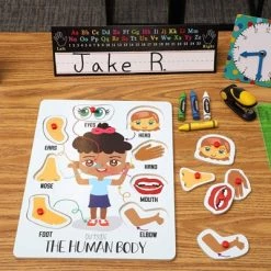 Blue Panda 2 Pack Educational Wooden Peg Puzzle for Toddler & Kids, My Human Body Parts, 12 x 9 in -Puzzles Sales 2022 unnamed file 5417