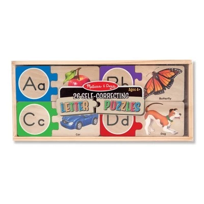 Melissa & Doug Melissa & Doug Self-Correcting Alphabet Wooden Puzzles With Storage Box 27pc 2 Melissa & Doug Melissa & Doug Self-Correcting Alphabet Wooden Puzzles With Storage Box 27pc - Image 2