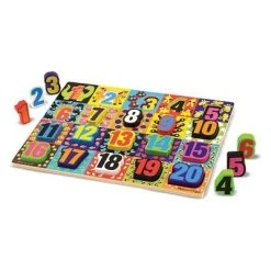 Melissa & Doug Melissa & Doug Jumbo Numbers Wooden Chunky Puzzle (20pc) -Puzzles Sales 2022 unnamed file 5433