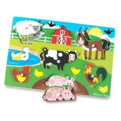 Melissa & Doug Melissa & Doug Peg Puzzle Set - 6 Puzzles -Puzzles Sales 2022 unnamed file 5440