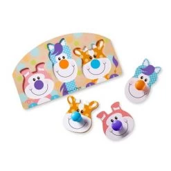 Melissa & Doug First Play Wooden Jumbo Knob Farm Animal Puzzle (3pc) -Puzzles Sales 2022 unnamed file 5448