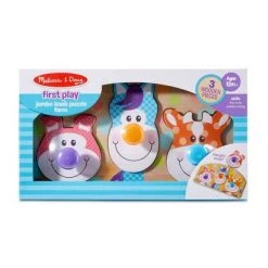 Melissa & Doug First Play Wooden Jumbo Knob Farm Animal Puzzle (3pc) -Puzzles Sales 2022 unnamed file 5450