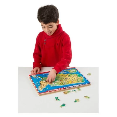 Melissa & Doug Melissa & Doug USA Map Sound Puzzle - Wooden Peg Puzzle With Sound Effects (40pc) 1 Melissa & Doug Melissa & Doug USA Map Sound Puzzle - Wooden Peg Puzzle With Sound Effects (40pc)