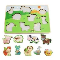 Leo & Friends Farm Animal Peg Puzzle for 24-Months+ -Puzzles Sales 2022 unnamed file 5477