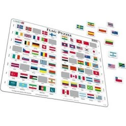Springbok Larsen Flags Of The World Children's Educational Puzzle 80pc
