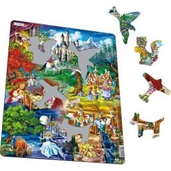 Springbok Larsen Grimms Fairy Tales Children's Jigsaw Puzzle 33pc
