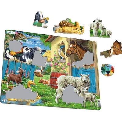 Springbok Larsen Farm Animals Children's Jigsaw Puzzle 23pc 1 Springbok Larsen Farm Animals Children's Jigsaw Puzzle 23pc