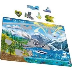 Springbok Larsen Climate Greenhouse Children's Educational Jigsaw Puzzle 69pc