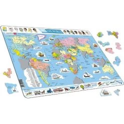 Springbok Larsen World Political Kids' Educational Jigsaw Puzzle - 107pc