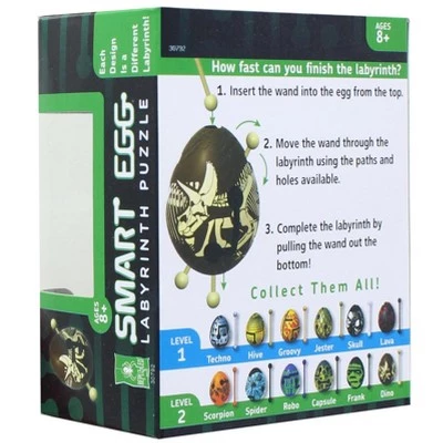 Bepuzzled University Games Smart Egg 1-Layer Level 2 Labyrinth Puzzle | Dino 3 Bepuzzled University Games Smart Egg 1-Layer Level 2 Labyrinth Puzzle | Dino - Image 3