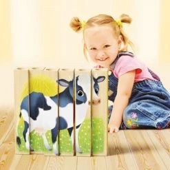 Quercetti Mix-N-Match Wood Puzzle, Baby Farm Animals -Puzzles Sales 2022 unnamed file 5631