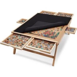 SkyMall Piece Puzzle Board Rack w/Mat | Wooden Jigsaw Puzzle Table w/ 6 Storage & Sorting Drawers | Smooth Plateau Fiberboard Work Surface & Reinforced Hardwood | for Games & Puzzles 15 SkyMall Piece Puzzle Board Rack w/Mat | Wooden Jigsaw Puzzle Table w/ 6 Storage & Sorting Drawers | Smooth Plateau Fiberboard Work Surface & Reinforced Hardwood | for Games & Puzzles -Puzzles Sales 2022 unnamed file 5672
