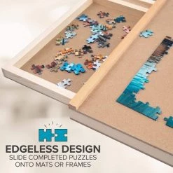 SkyMall Puzzle Board | Premium Wooden Jigsaw Puzzle Table with 4 Magnetic Removable Storage & Sorting Drawers | Smooth Plateau Work Surface & Reinforced Hardwood Construction -Puzzles Sales 2022 unnamed file 5719