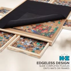 SkyMall 1000 Piece Puzzle Board w/Mat | Premium Wooden Jigsaw Puzzle Table with 6 Magnetic Removable Storage & Sorting Drawers | 23"x31" Smooth Plateau Work Surface & Reinforced Hardwood Construction 9 SkyMall 1000 Piece Puzzle Board w/Mat | Premium Wooden Jigsaw Puzzle Table with 6 Magnetic Removable Storage & Sorting Drawers | 23"x31" Smooth Plateau Work Surface & Reinforced Hardwood Construction -Puzzles Sales 2022 unnamed file 5727
