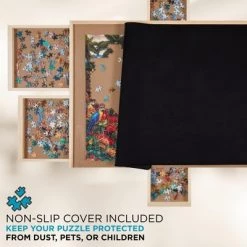 SkyMall 1000 Piece Puzzle Board w/Mat | Premium Wooden Jigsaw Puzzle Table with 6 Magnetic Removable Storage & Sorting Drawers | 23"x31" Smooth Plateau Work Surface & Reinforced Hardwood Construction 11 SkyMall 1000 Piece Puzzle Board w/Mat | Premium Wooden Jigsaw Puzzle Table with 6 Magnetic Removable Storage & Sorting Drawers | 23"x31" Smooth Plateau Work Surface & Reinforced Hardwood Construction -Puzzles Sales 2022 unnamed file 5729