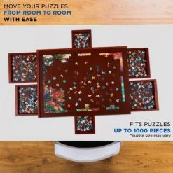 Jumbl 1000-Piece Puzzle Board w/Mat | 23 x 31 Wooden Jigsaw Puzzle Table w/ 6 Removable Storage & Sorting Drawers | Smooth Plateau Fiberboard Work Surface & Reinforced Hardwood | for Games & Puzzles 13 Jumbl 1000-Piece Puzzle Board w/Mat | 23 x 31 Wooden Jigsaw Puzzle Table w/ 6 Removable Storage & Sorting Drawers | Smooth Plateau Fiberboard Work Surface & Reinforced Hardwood | for Games & Puzzles -Puzzles Sales 2022 unnamed file 5736