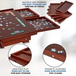 Jumbl 1000-Piece Puzzle Board Rack w/Mat | 23 x 31 Wooden Jigsaw Puzzle Table w/ 6 Storage & Sorting Drawers | Smooth Plateau Fiberboard Work Surface & Reinforced Hardwood | for Games & Puzzles 13 Jumbl 1000-Piece Puzzle Board Rack w/Mat | 23 x 31 Wooden Jigsaw Puzzle Table w/ 6 Storage & Sorting Drawers | Smooth Plateau Fiberboard Work Surface & Reinforced Hardwood | for Games & Puzzles -Puzzles Sales 2022 unnamed file 5760