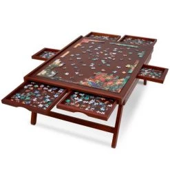 Jumbl 1000-Piece Puzzle Board Rack w/Mat | 23 x 31 Wooden Jigsaw Puzzle Table w/ 6 Storage & Sorting Drawers | Smooth Plateau Fiberboard Work Surface & Reinforced Hardwood | for Games & Puzzles 16 Jumbl 1000-Piece Puzzle Board Rack w/Mat | 23 x 31 Wooden Jigsaw Puzzle Table w/ 6 Storage & Sorting Drawers | Smooth Plateau Fiberboard Work Surface & Reinforced Hardwood | for Games & Puzzles -Puzzles Sales 2022 unnamed file 5763