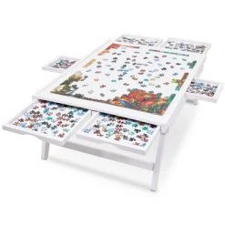 Jumbl 1000-Piece Puzzle Board Rack w/Mat | 23 x 31 Wooden Jigsaw Puzzle Table w/ 6 Storage & Sorting Drawers | Smooth Plateau Fiberboard Work Surface & Reinforced Hardwood | for Games & Puzzles 17 Jumbl 1000-Piece Puzzle Board Rack w/Mat | 23 x 31 Wooden Jigsaw Puzzle Table w/ 6 Storage & Sorting Drawers | Smooth Plateau Fiberboard Work Surface & Reinforced Hardwood | for Games & Puzzles -Puzzles Sales 2022 unnamed file 5764