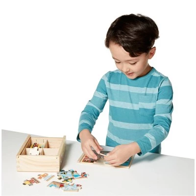 Melissa & Doug Melissa & Doug Vehicles 4-in-1 Wooden Jigsaw Puzzles in a Storage Box - 49pc 7 Melissa & Doug Melissa & Doug Vehicles 4-in-1 Wooden Jigsaw Puzzles in a Storage Box - 49pc - Image 7