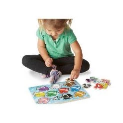 Melissa & Doug Melissa & Doug Deluxe Classic Peg Puzzle Bundle - 3pk -Puzzles Sales 2022 unnamed file 5852