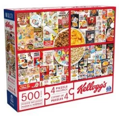 Spin Master Puzzles Spin Master Kellogg's Cereal 4 Pack Puzzle Set - 500pc -Puzzles Sales 2022 unnamed file 5858