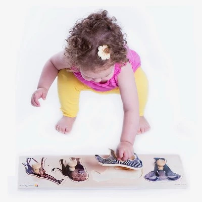 Edushape Large Knob Animal Puzzles - 2 Sets with 4 Animals - 12 Months and Up 4 Edushape Large Knob Animal Puzzles - 2 Sets with 4 Animals - 12 Months and Up - Image 4