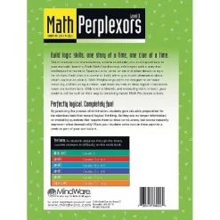 MindWare Math Perplexors: Level D - Brainteasers - 50 Puzzles